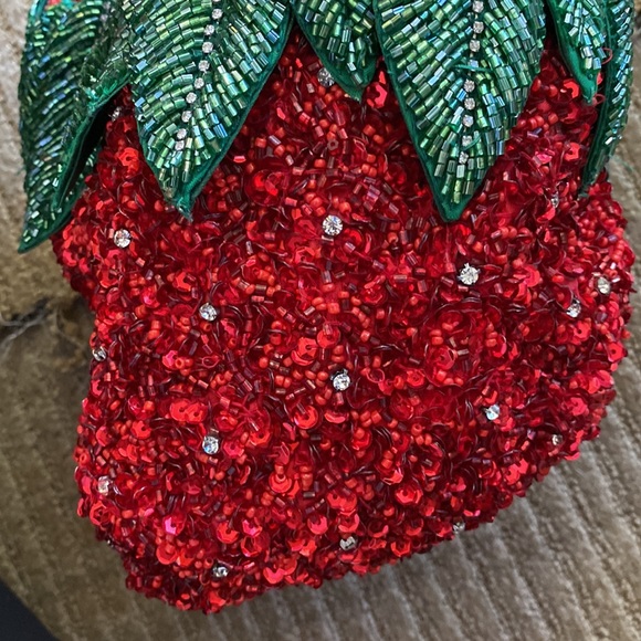 NWT Zara Strawberry Sequin Bag - Picture 11 of 17